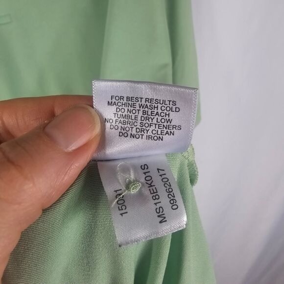 Peter Millar Mens Green Summer Comfort Polo Shirt Sz XL Preppy Athleisure Golf - Picture 7 of 9
